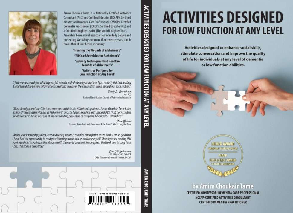 Activities Designed for Low Function At Any Level, book cover by Amira Tame