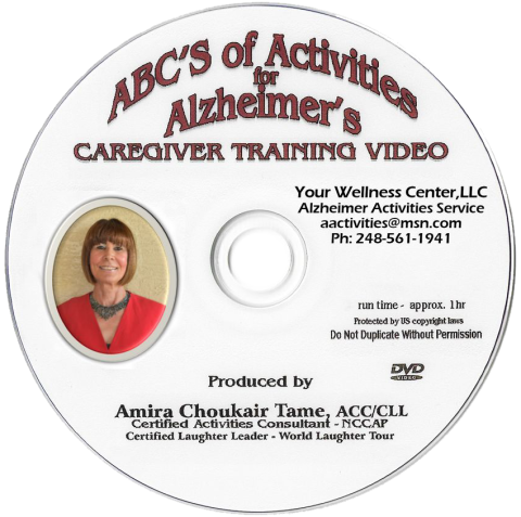 ABC's of Activities for Alzheimer's, caregiver training DVD cover